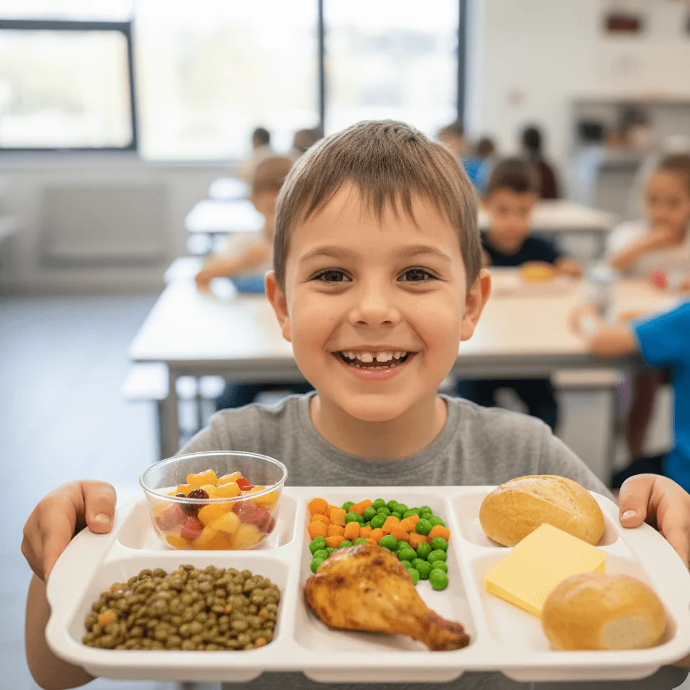 Plateau repas équilibré