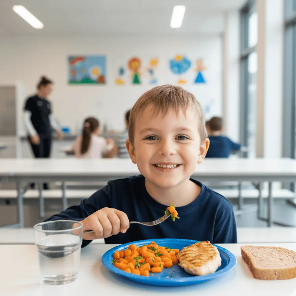 Enfants au repas