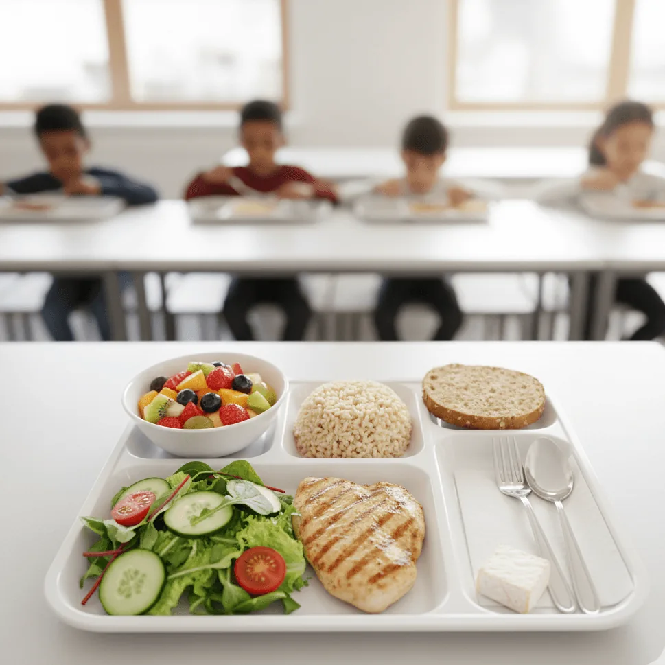 Plateau repas équilibré